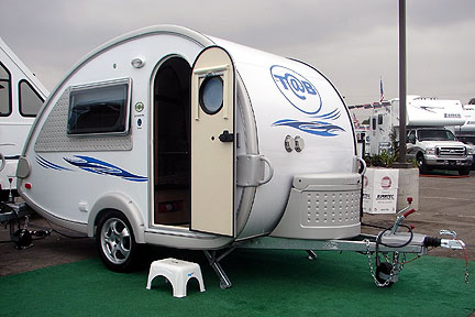 Exterior of the T@B Microlite Travel Trailer