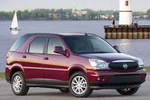 The 2007 Buick Rendezvous mid-size crossover sport utility vehicle SUV