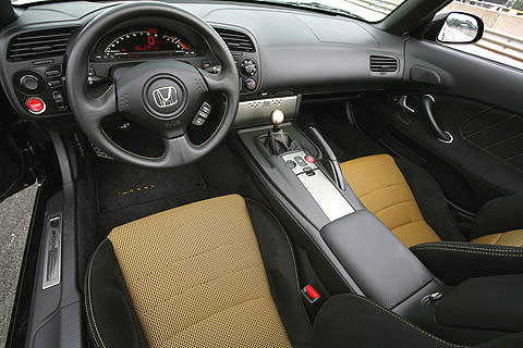 Seats and trim features on the 2008 s2000 are a two-person total seating 