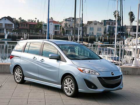 The new 2012 Mazda5 takes Mazda's latest wavy design language and applies it to a minivan-like shape