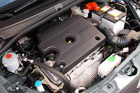 Suzuki SX4 Sport sedan is equipped with a 143-horsepower, 2.0-liter, inline four-cylinder engine