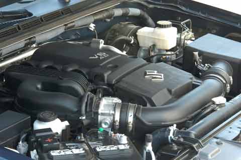 The V6 engine in the Suzuki Equator is world class