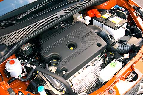 The SX4 Crossover has 2.0 liter 150 horsepower four cylinder engine