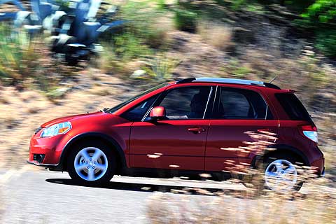 The Suzuki's SX4 Crossover blends the nimble handling of a compact five-door with the capability of all-wheel drive